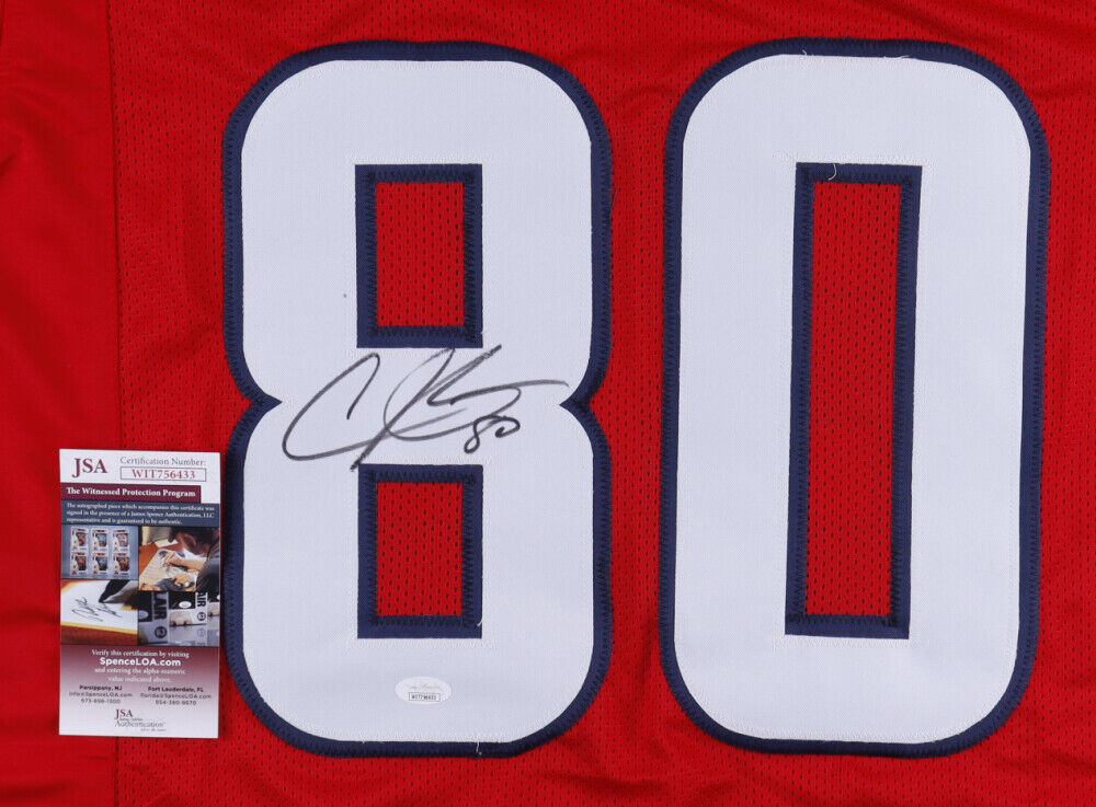 Andre Johnson Signed Houston Texans Jersey (JSA COA) 7xPro Bowl W.R / U of Miami