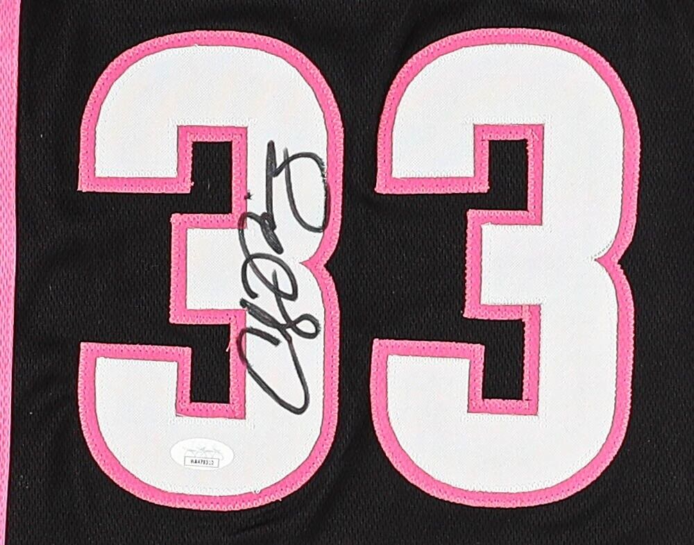 Alonzo Mourning Signed Miami Heat Jersey (JSA COA) #2 Overall ick 1992 NBA Draft