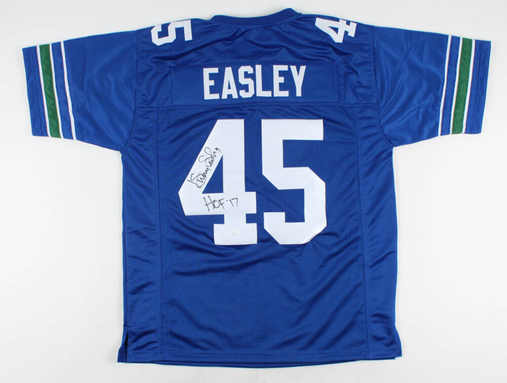Kenny Easley Signed Seahawks Jersey Inscribed " HOF '17" (JSA COA) 5xPro Bowl DB