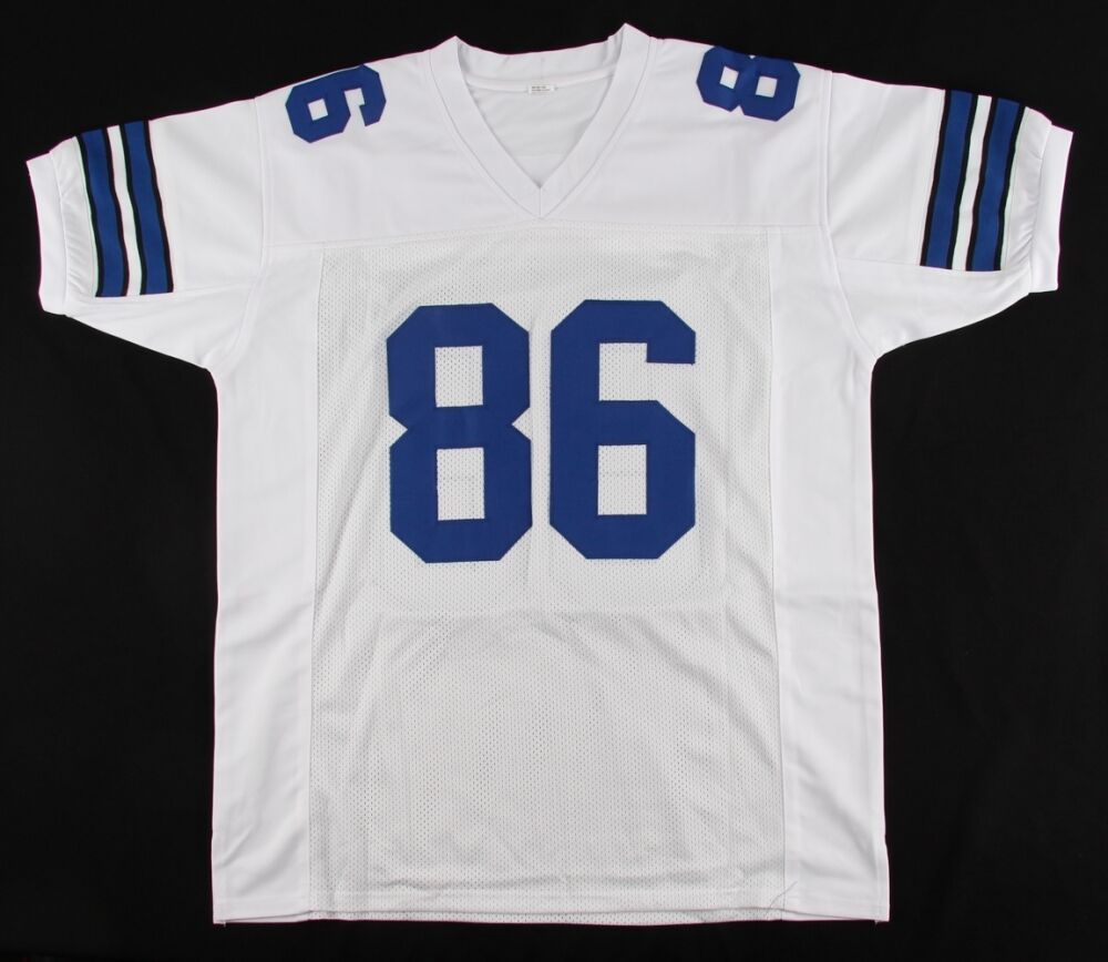 Butch Johnson Signed Cowboys Jersey Inscribed "SB XII" (JSA COA)Super Bowl Champ