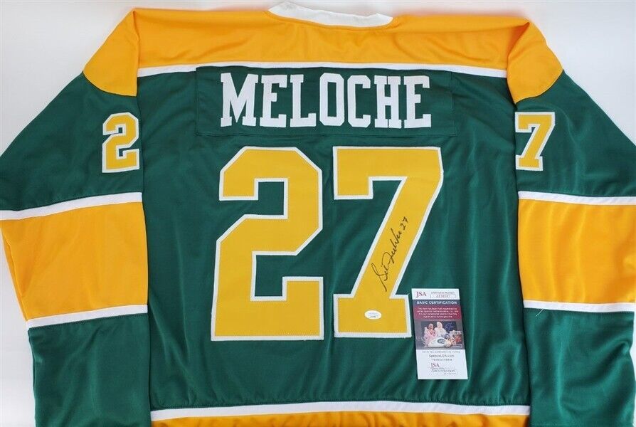 Gilles Meloche Signed California Golden Seals Jersey (JSA COA) 1970 Draft Pick