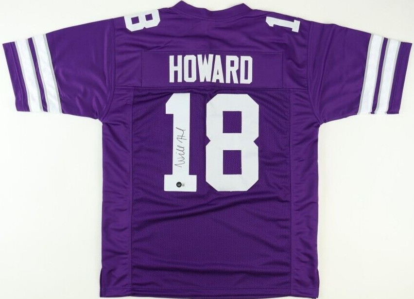 Will Howard Signed Kansas State Wildcats Jersey (Beckett) K-State #1 Q.B. 2023