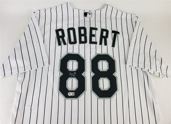 Luis Robert Signed Chicago White Sox Nike MLB Replica Pinstripe