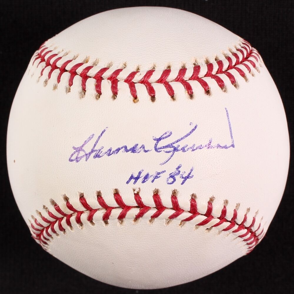 Harmon Killebrew Signed OML Baseball Inscribed "HOF '84" (MAB) 500 HR Club