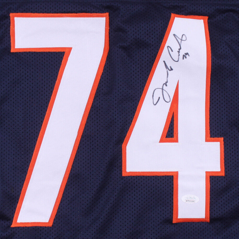 Jim Covert Signed Chicago Bears Career Highlight Stat Jersey (JSA COA) HOF 2002