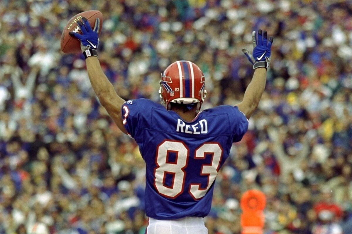 Jim Kelly, Thurman Thomas & Andre Reed Signed Jersey Inscribed "Bills Dynasty"