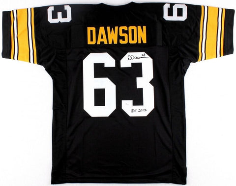 Dermontti Dawson Signed Pittsburgh Steelers Jersey Inscribed HOF 2012 (GTSM COA)
