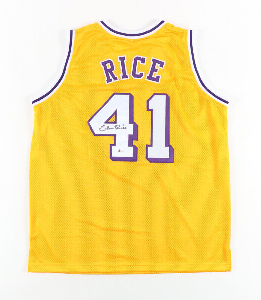 Glen Rice Signed Los Angeles Lakers Yellow Home Jersey (Beckett Hologram)