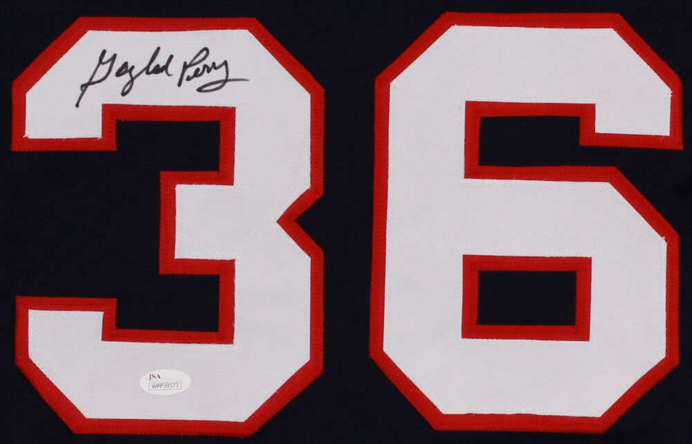 Gaylord Perry Signed Cleveland Indians Jersey (JSA COA) 1972 AL Cy Young Winner