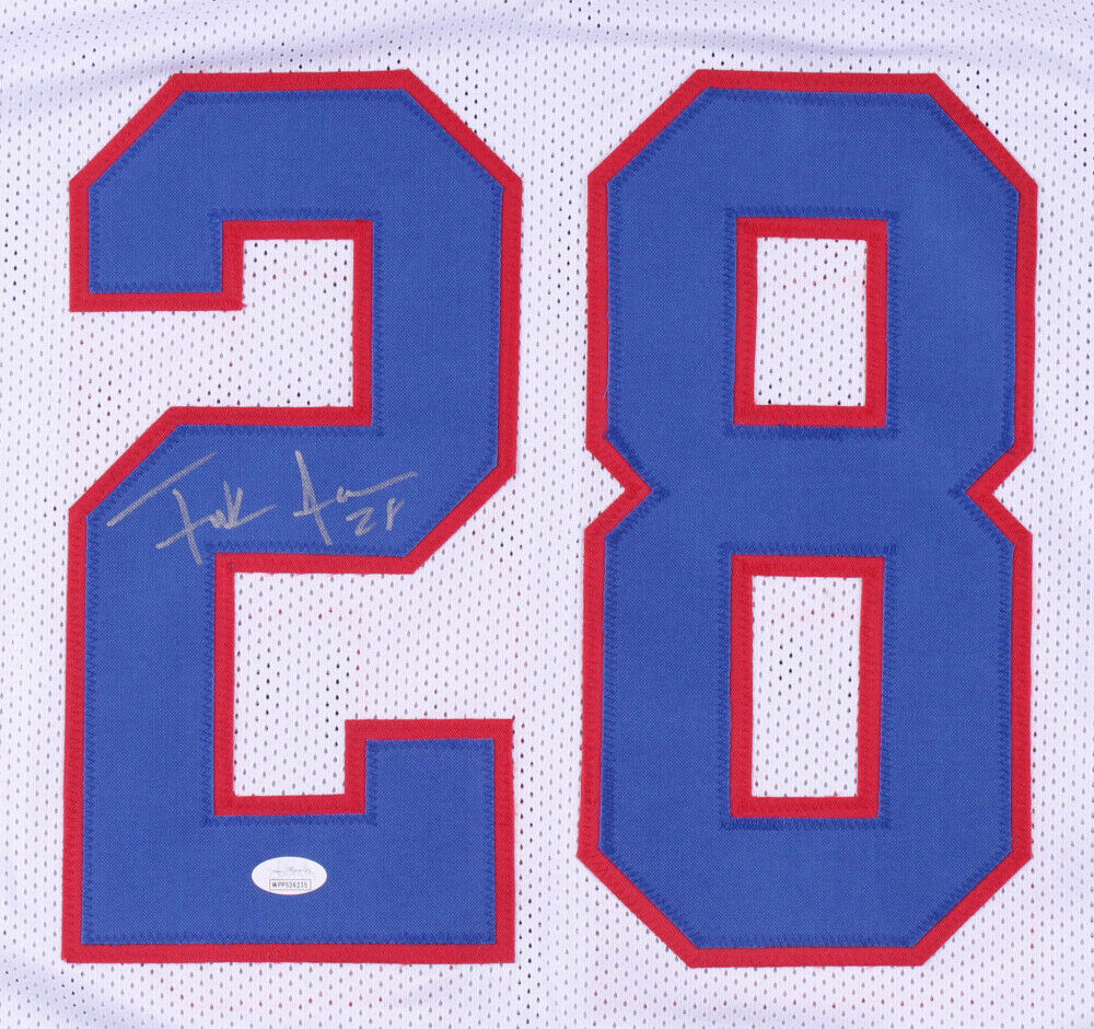 Frank Gore Signed Buffalo Bills White Jersey (JSA COA) 5×Pro Bowl Running Back