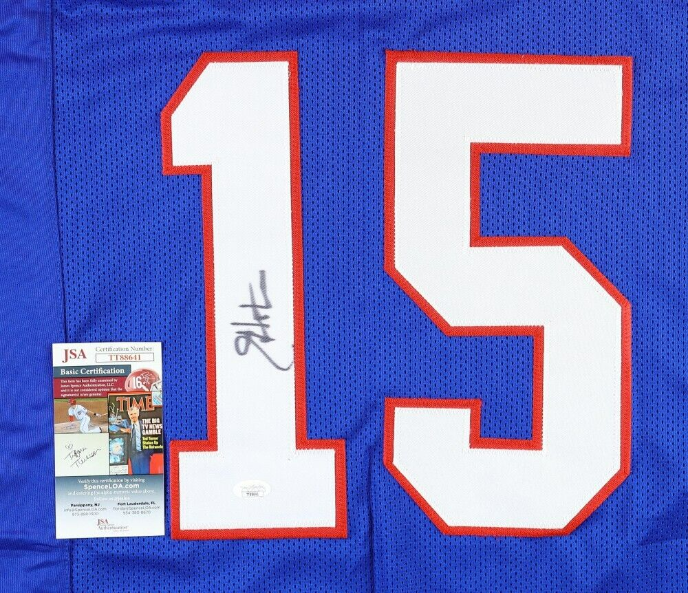 Jeff Hostetler Signed New York Giants Jersey (JSA COA) 2xSuper Bowl Championu QB