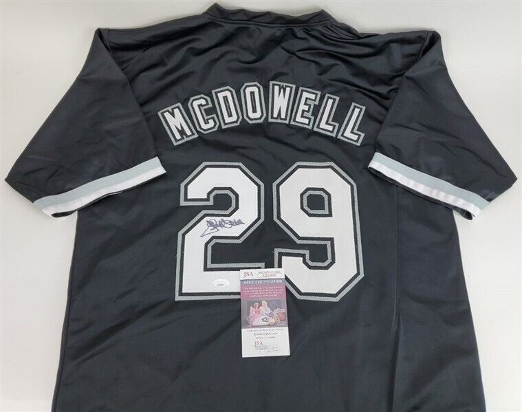 Jack McDowell Signed White Sox Black Jersey (JSA COA) 3×All-Star (1991–1993)