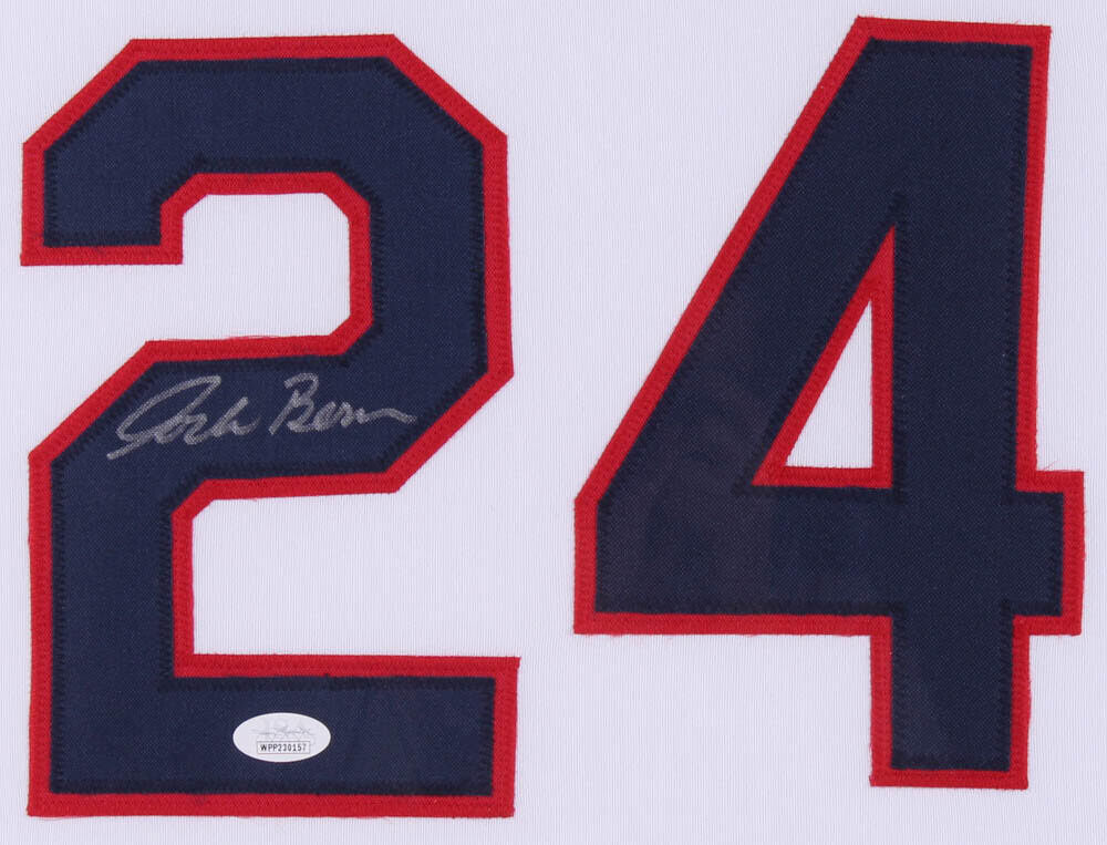 Corbin Bernsen Signed "Major League" Cleveland Indians 35x43 Framed Dorn Jersey