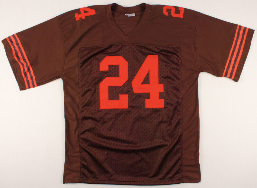 Nick Chubb Signed Browns Color Rush Jersey (Beckett COA) 2nd Rd Draft Pick 2018