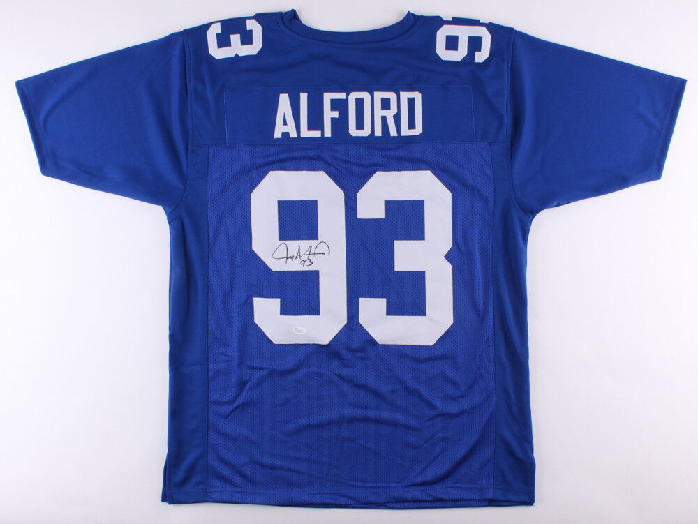 Jay Alford Signed Giants Jersey (JSA COA) Former New York Defensive Tackle