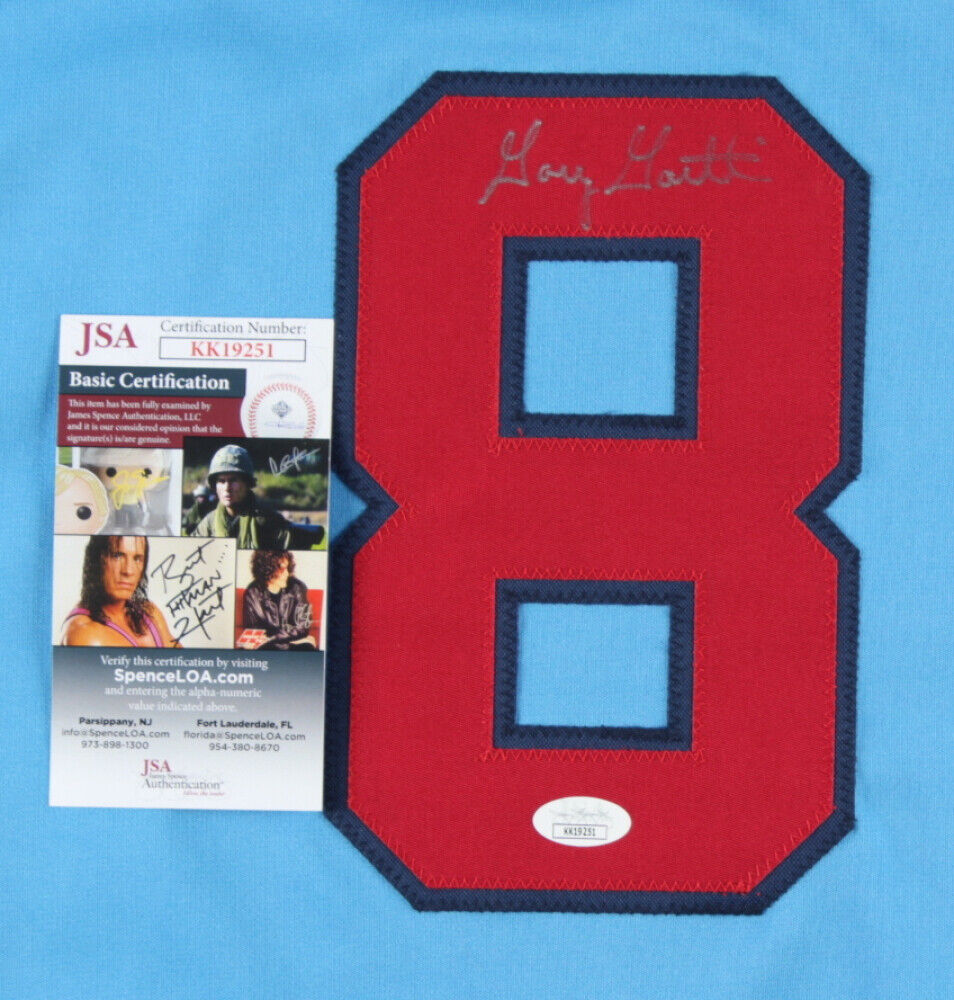Gary Gaetti Signed Minnesota Twins Powder Blue Throwback Jersey (JSA COA) 3 base