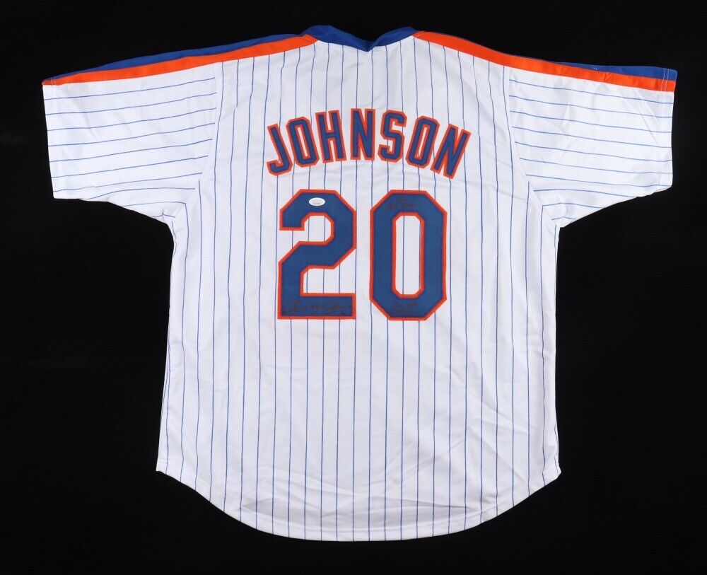 Howard Johnson Signed New York Met Jersey (JSA) 2xWorld Series Champ 1984 & 1986