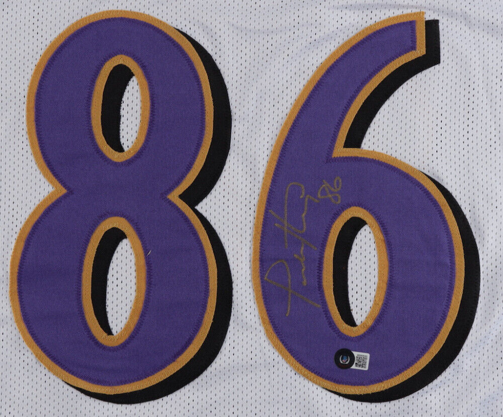Todd Heap Signed Baltimore Ravens Jersey (Beckett Holo) 2xPro Bowl Tight End