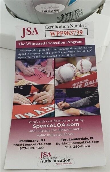 Derrick Brown Signed Carolina Panthers Mini Helmet (JSA COA) Auburn Def. Tackle