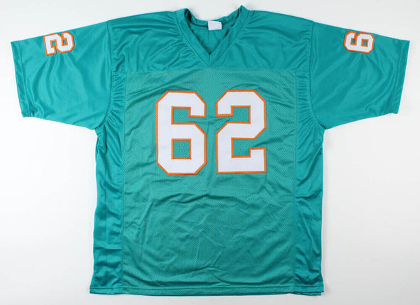 Jim Langer Signed Dolphins Custom Jersey with HOF inscription, JSA