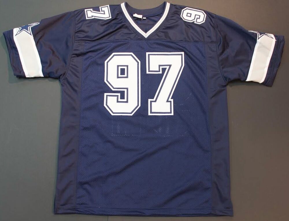Taco Charlton Signed Cowboys Jersey (JSA) Dallas 1st Rd Pick 2017 Draft DE/ Mich