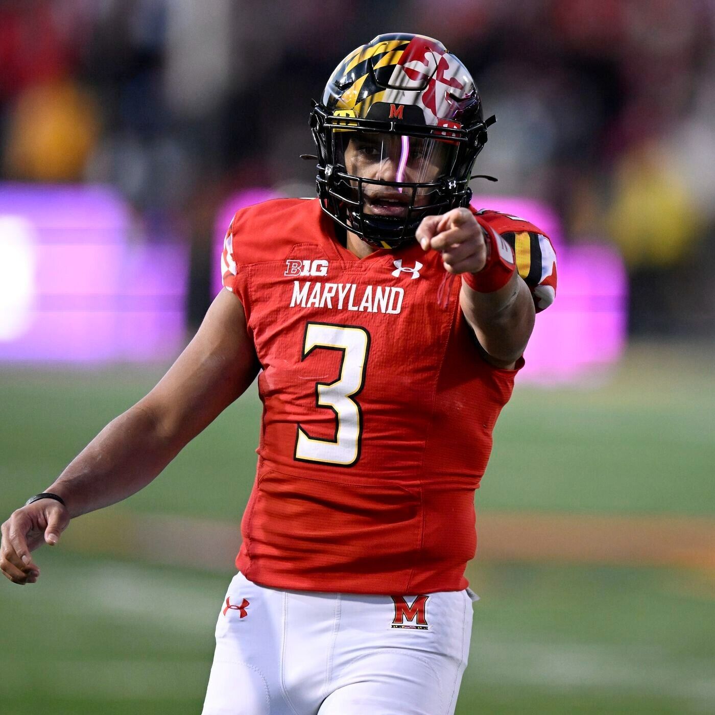 Taulia Tagovailoa Maryland Terrapins Signed Jersey (Beckett) Tua's Little Bro