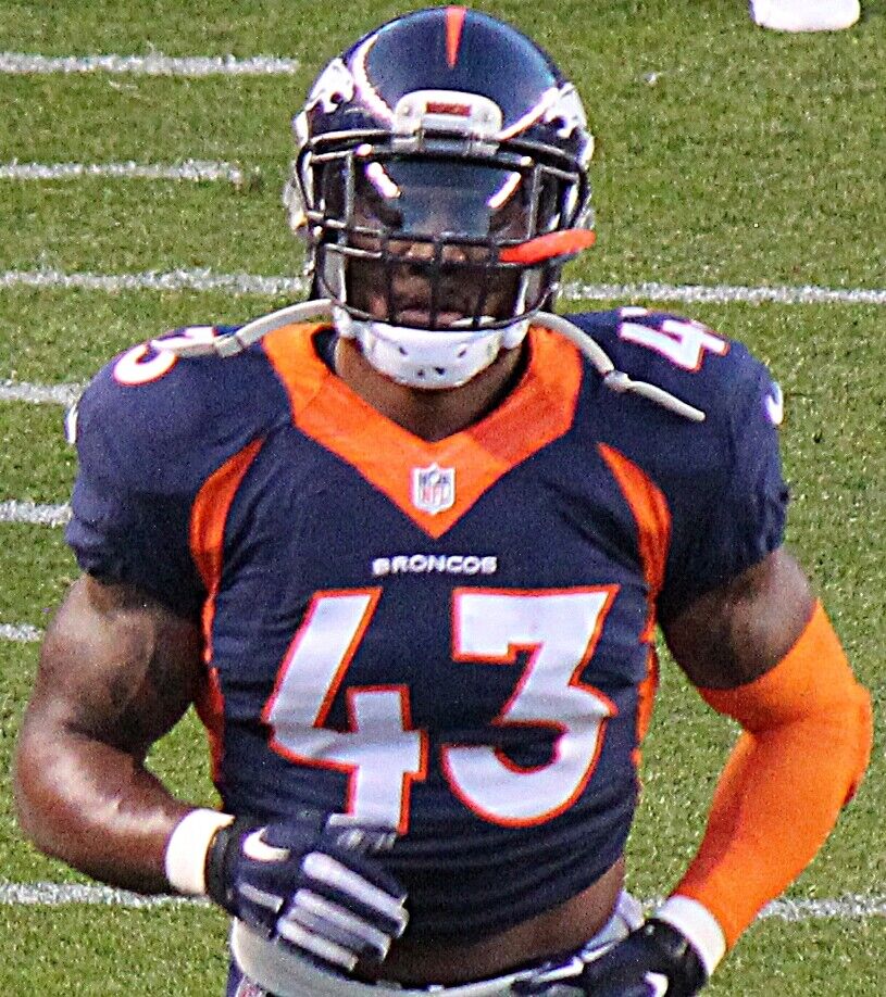 T.J.Ward Signed Denver Broncos Jersey (JSA Holo) Super Bowl L Champ Defensive Bk