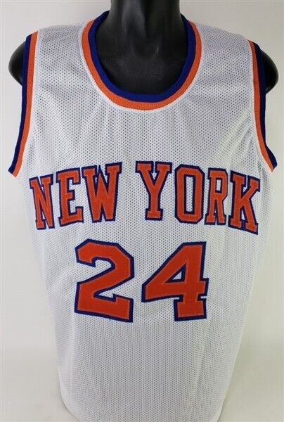 Bill Bradley Signed New York Knicks Jersey (JSA COA) 2×NBA Champion (1970, 1973)