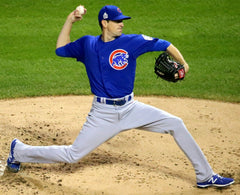 Kyle Hendricks Signed OML Baseball (JSA COA) Chicago Cub 2016 World Series Champ