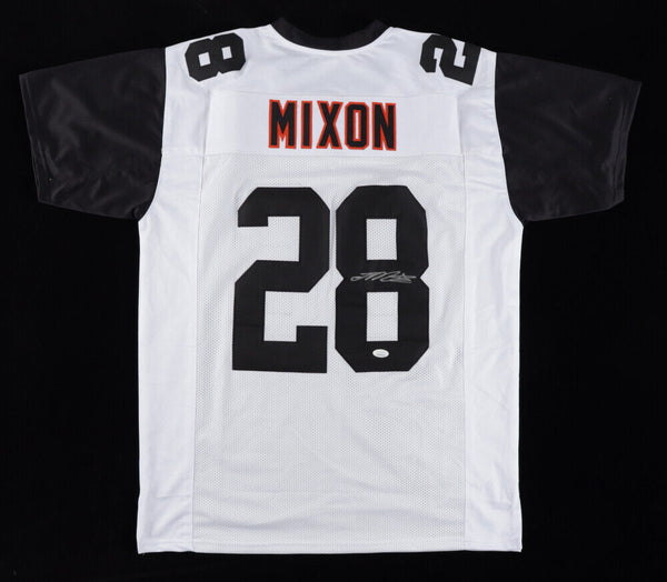 Autographed/Signed Joe Mixon Cincinnati Orange Football Jersey JSA