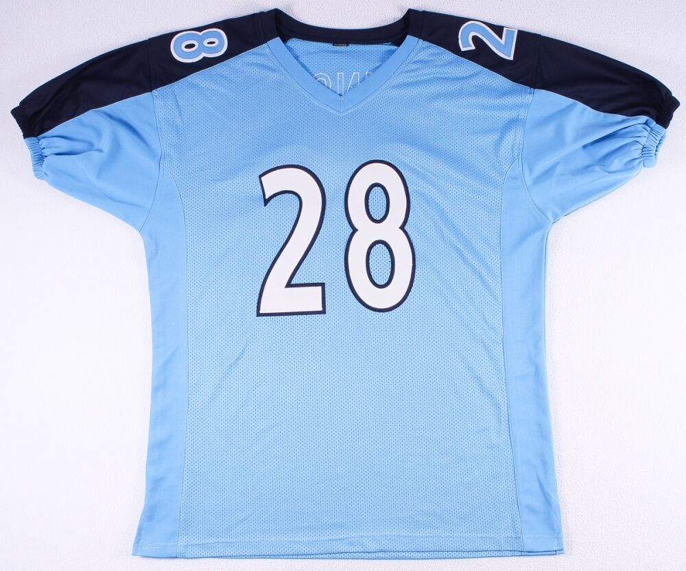 Chris Johnson Signed Tennessee Titans Jersey (JSA COA) 3×Pro Bowl RB 2008–2010