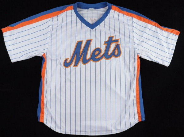Wally Backman Signed New York Mets Jersey (Steiner) 1986 World