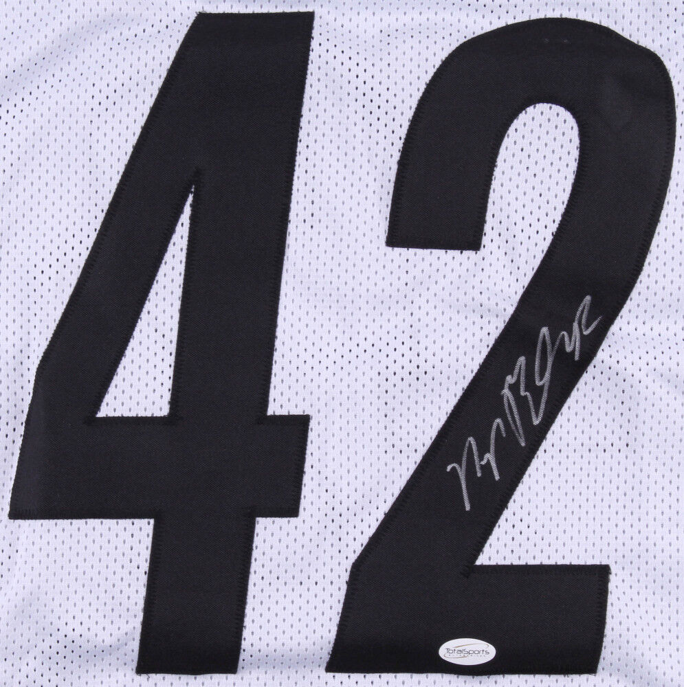 Morgan Burnett Signed Steelers White Jersey (TSE COA) Pittsburgh Strong Safety