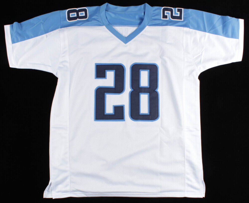 Chris Johnson Signed Tennessee Titans Jersey (Beckett COA) 3×Pro Bowl R.B.