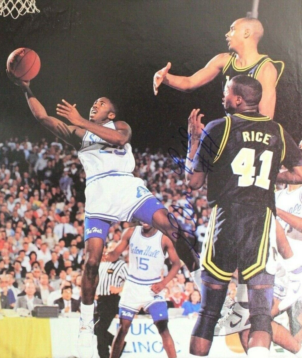 Glen Rice Signed Michigan Wolverines Jersey "Final 4 MOP & 89 Champs" (Beckett)
