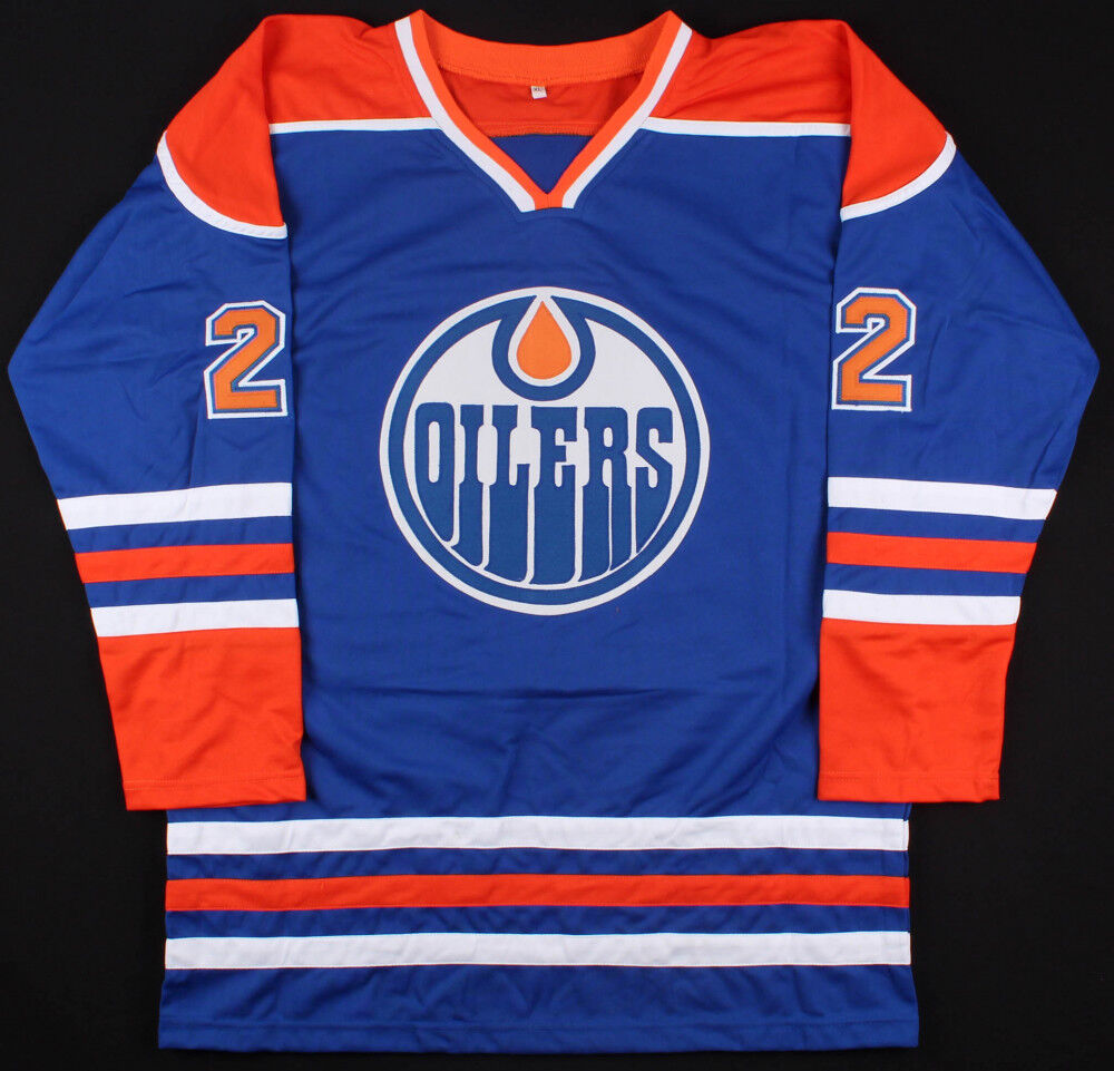 Charlie Huddy Signed Oilers Jersey (Beckett) Career 1979–1997 / 5x Cup Winner