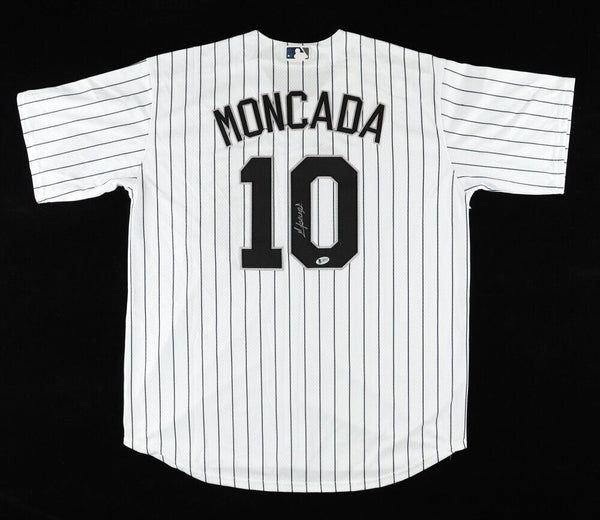 YOAN MONCADA AUTOGRAPHED SIGNED CHICAGO WHITE SOX JERSEY BECKETT