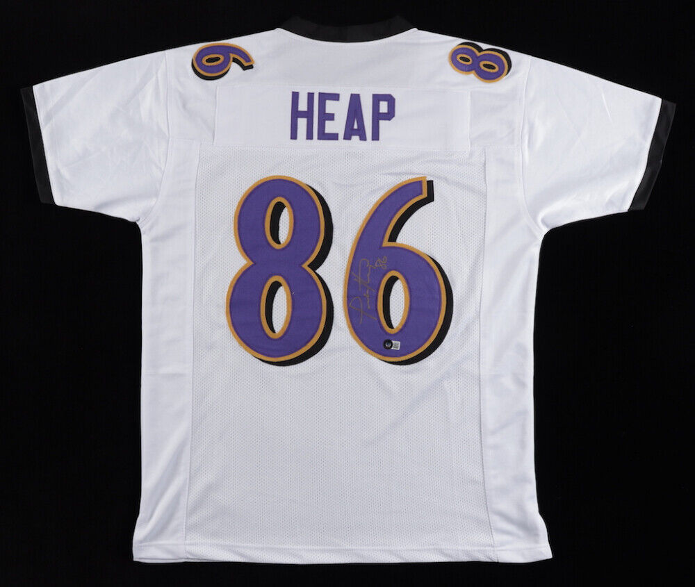 Todd Heap Signed Baltimore Ravens Jersey (Beckett Holo) 2xPro Bowl Tight End