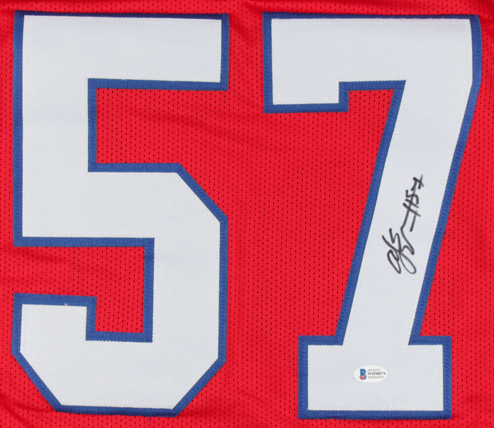 A. J. Epenesa Signed Buffalo Bills Jersey (Beckett COA) 2020 2nd Round Draft Pck