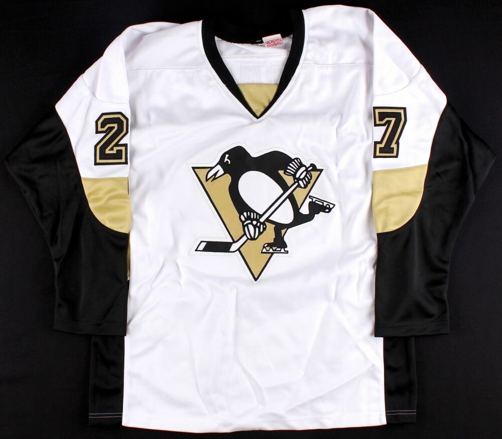 Craig Adams Signed Pittsburgh Penguins White Jersey (JSA)