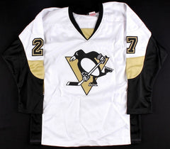 Craig Adams Signed Pittsburgh Penguins White Jersey (JSA)