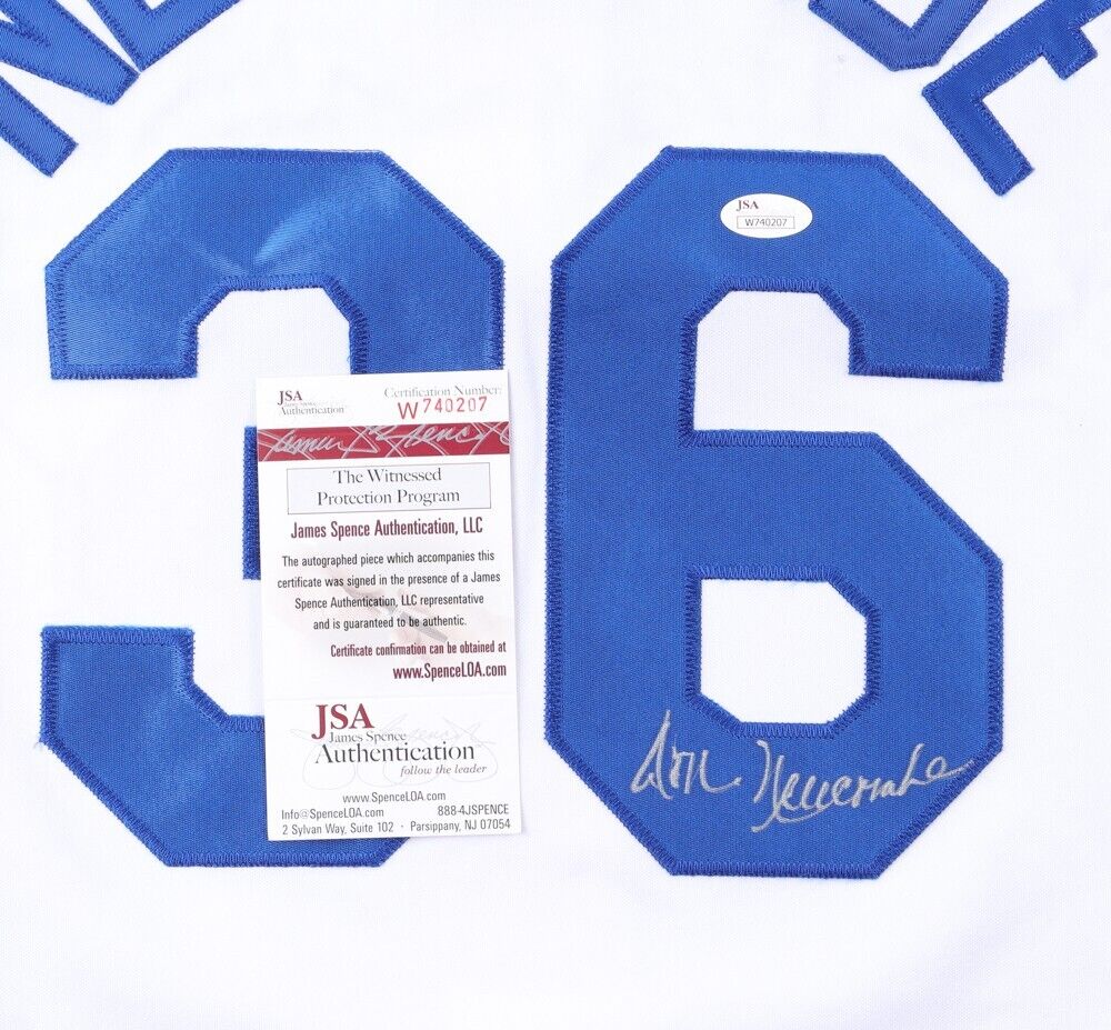 Don Newcombe Signed Los Angeles Dodgers Jersey (JSA COA)1956 National League MVP