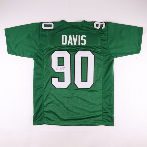 PHILADELPHIA EAGLES JORDAN DAVIS AUTOGRAPHED SIGNED JERSEY JSA COA