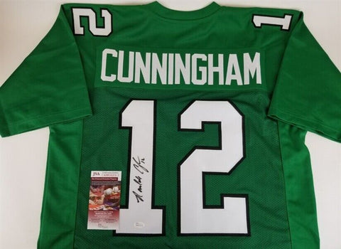 Randall Cunningham Signed Philadelphia Eagles Jersey (JSA COA) 4xPro Bowl Q.B.
