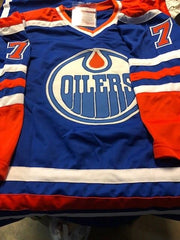 Paul Coffey Signed Edmonton Oilers Blue Jersey (JSA COA) 4x Stanley Cup Champion