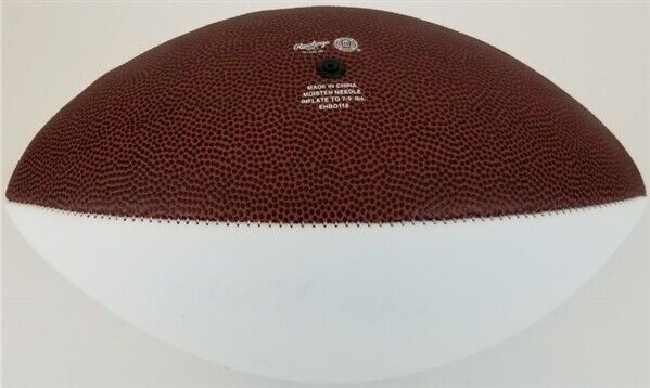 Rashan Gary "Hail to the Victors" Signed Michigan Wolverines Logo Football (JSA)