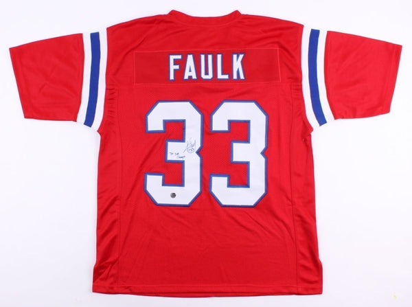 Kevin Faulk Signed New England Patriots Jersey (PSA / DNA) 3x SB Champ –