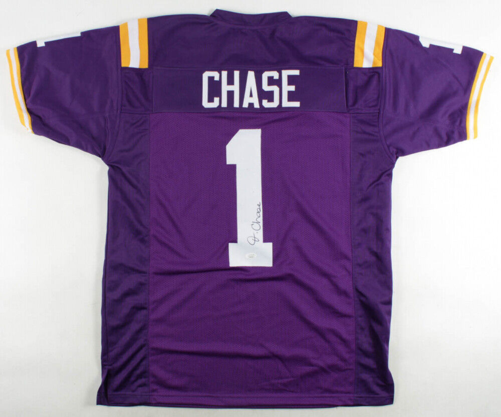 Ja'Marr Chase Signed LSU Tigers Jersey (JSA COA) 2020 National Champs Receiver