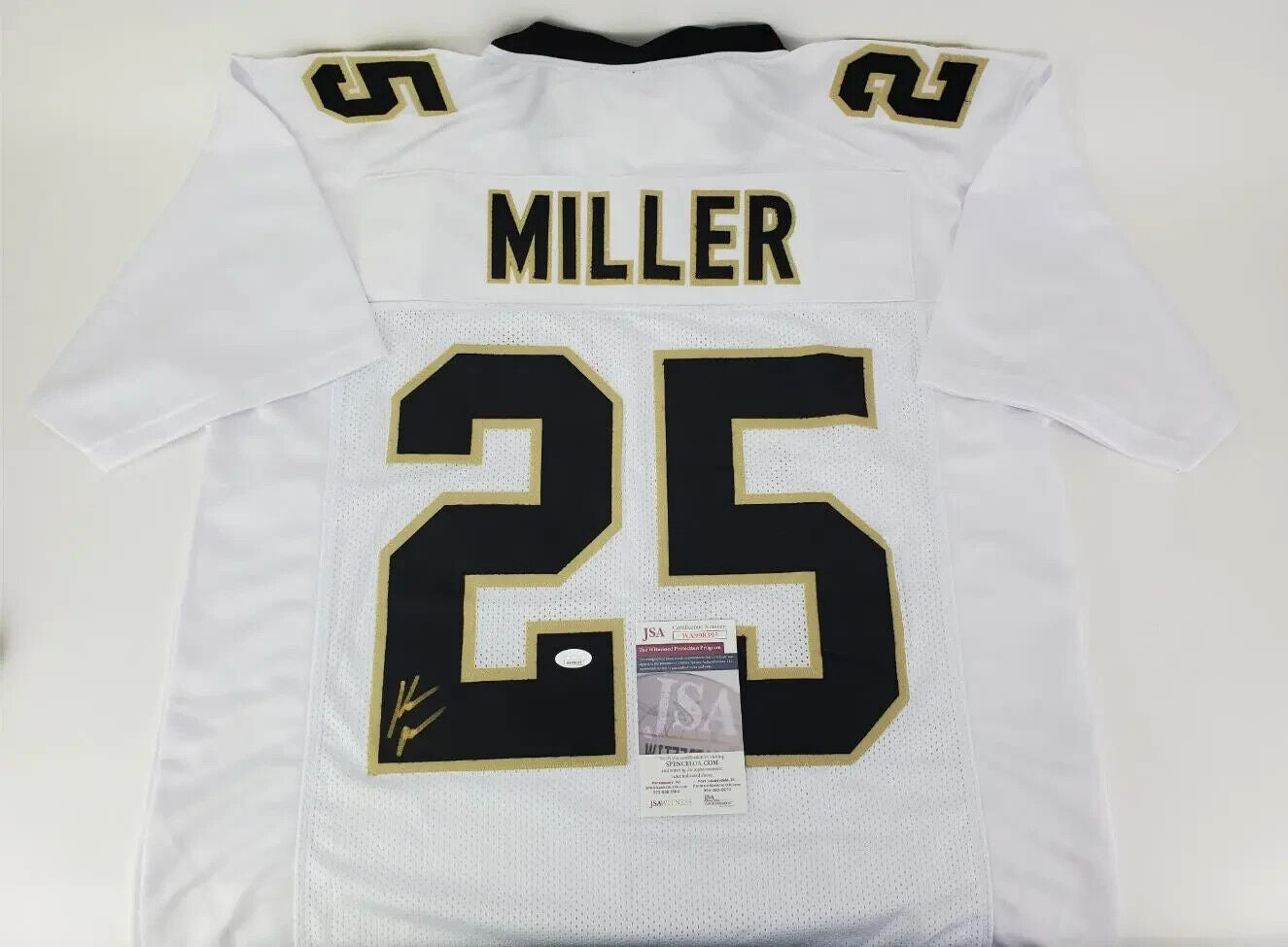 Kendre Miller Signed Saints Jersey (JSA COA) New Orleans 2023 3rd Round Pick /RB