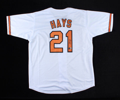 Austin Hays Signed Baltimore Orioles Jersey (Beckett Holo) 2016 O's Draft Pick
